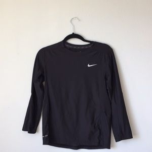Nike black long sleeve athletic shirt